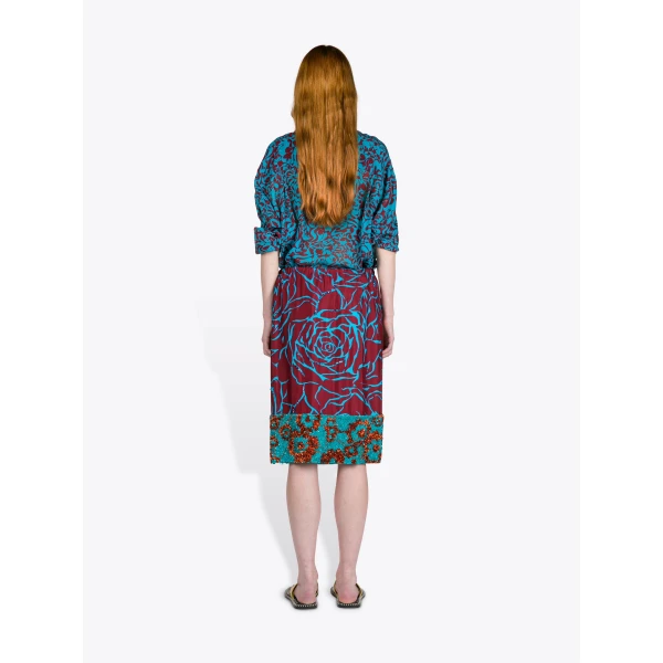 Dries Van Noten Loose Viscose Shirt - Dries Van Noten Tops - Belgian Fashion Design - Shop at Luxury Shoes 