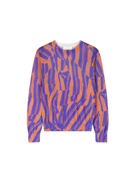 Dries Van Noten Printed Cotton Sweater - Dries Van Noten Knitwear - Belgian Fashion Design - Shop at Luxury Shoes 
