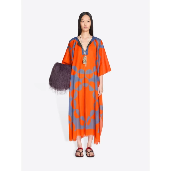 Dries Van Noten Printed Kaftan - Dries Van Noten Dresses - Belgian Fashion Design - Shop at Luxury Shoes 