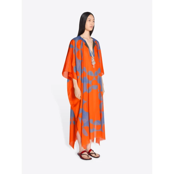 Dries Van Noten Printed Kaftan - Dries Van Noten Dresses - Belgian Fashion Design - Shop at Luxury Shoes 