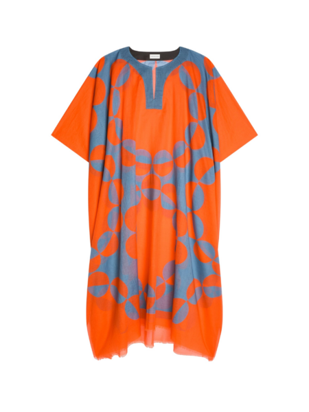 Dries Van Noten Printed Kaftan - Dries Van Noten Dresses - Belgian Fashion Design - Shop at Luxury Shoes 