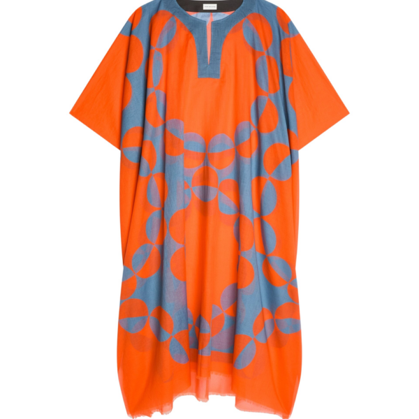 Dries Van Noten Printed Kaftan - Dries Van Noten Dresses - Belgian Fashion Design - Shop at Luxury Shoes 