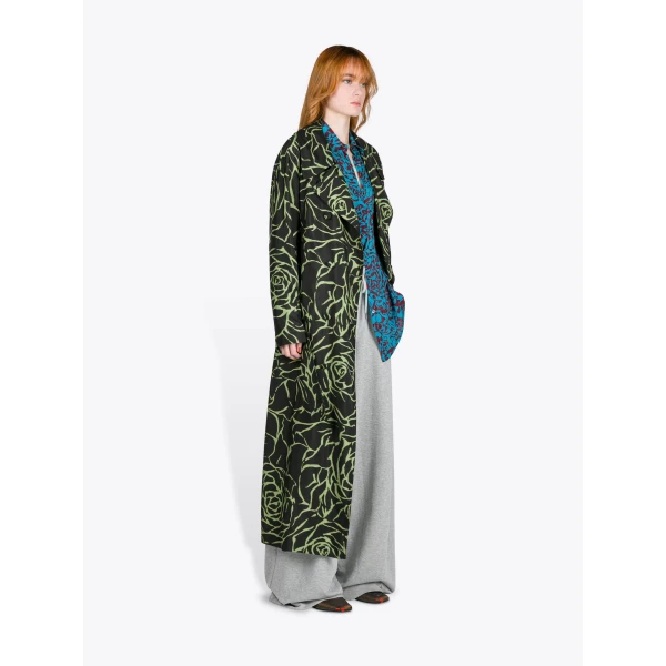 Dries Van Noten Printed Mac - Dries Van Noten Coats - Belgian Fashion Design - Shop at Luxury Shoes 