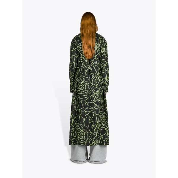 Dries Van Noten Printed Mac - Dries Van Noten Coats - Belgian Fashion Design - Shop at Luxury Shoes 