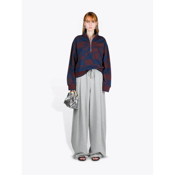 Dries Van Noten Printed Zipped Sweatshirt - Dries Van Noten Tops - Belgian Fashion Design - Shop at Luxury Shoes 
