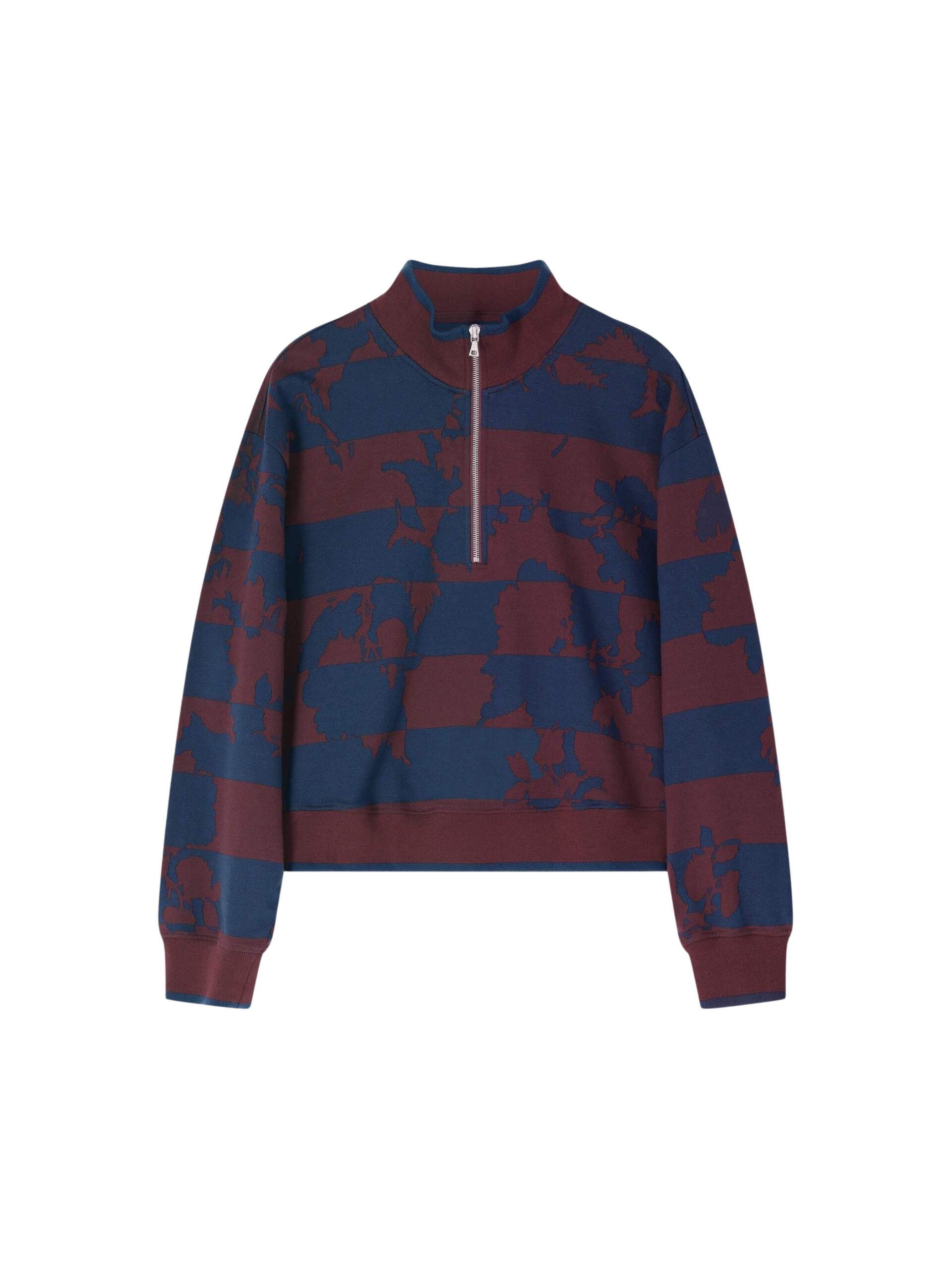 Dries Van Noten Printed Zipped Sweatshirt - Dries Van Noten Tops - Belgian Fashion Design - Shop at Luxury Shoes 