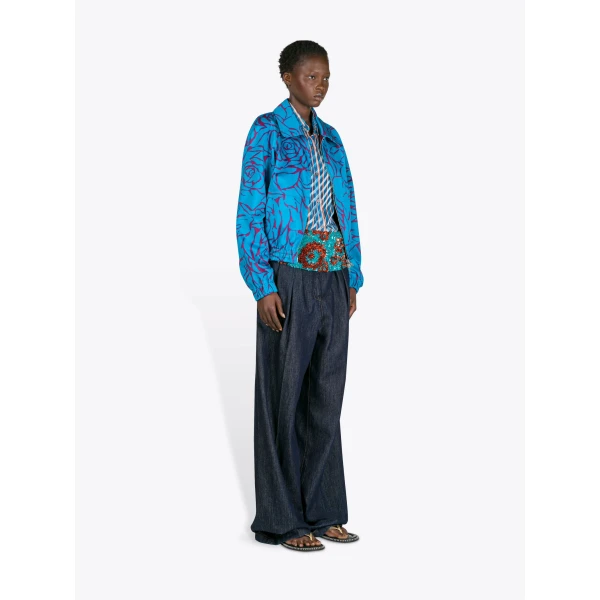 Dries Van Noten Reversible Cotton Blouson - Dries Van Noten Tops - Belgian Fashion Design - Shop at Luxury Shoes 