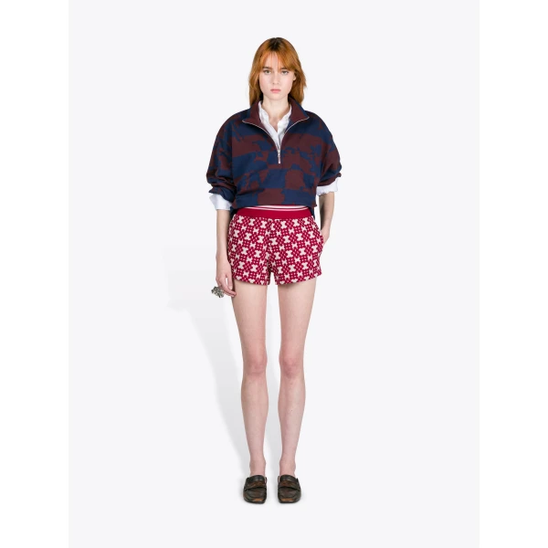 Dries Van Noten Ribbed Jacquard Shorts - Dries Van Noten Shorts - Belgian Fashion Design - Shop at Luxury Shoes 