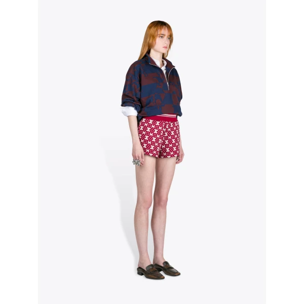 Dries Van Noten Ribbed Jacquard Shorts - Dries Van Noten Shorts - Belgian Fashion Design - Shop at Luxury Shoes 
