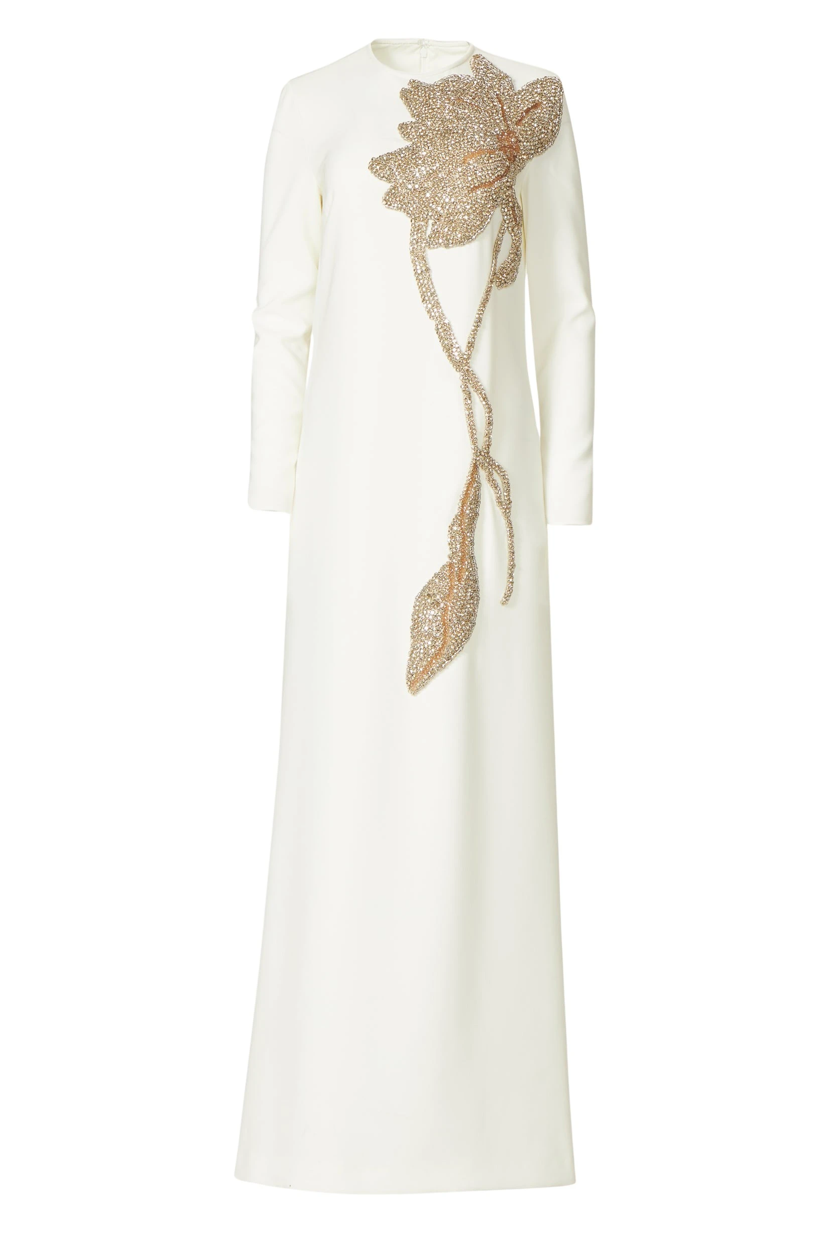 Elea-Crepe-Crystal-Gown-Costarellos-Dresses13976_nobg Costarellos Dresses - Romantic Greek Lace - Shop at Luxury Shoes