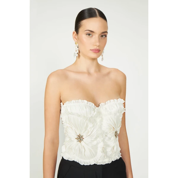Costarellos Tops - Romantic Greek Lace - Shop at Luxury Shoes 
