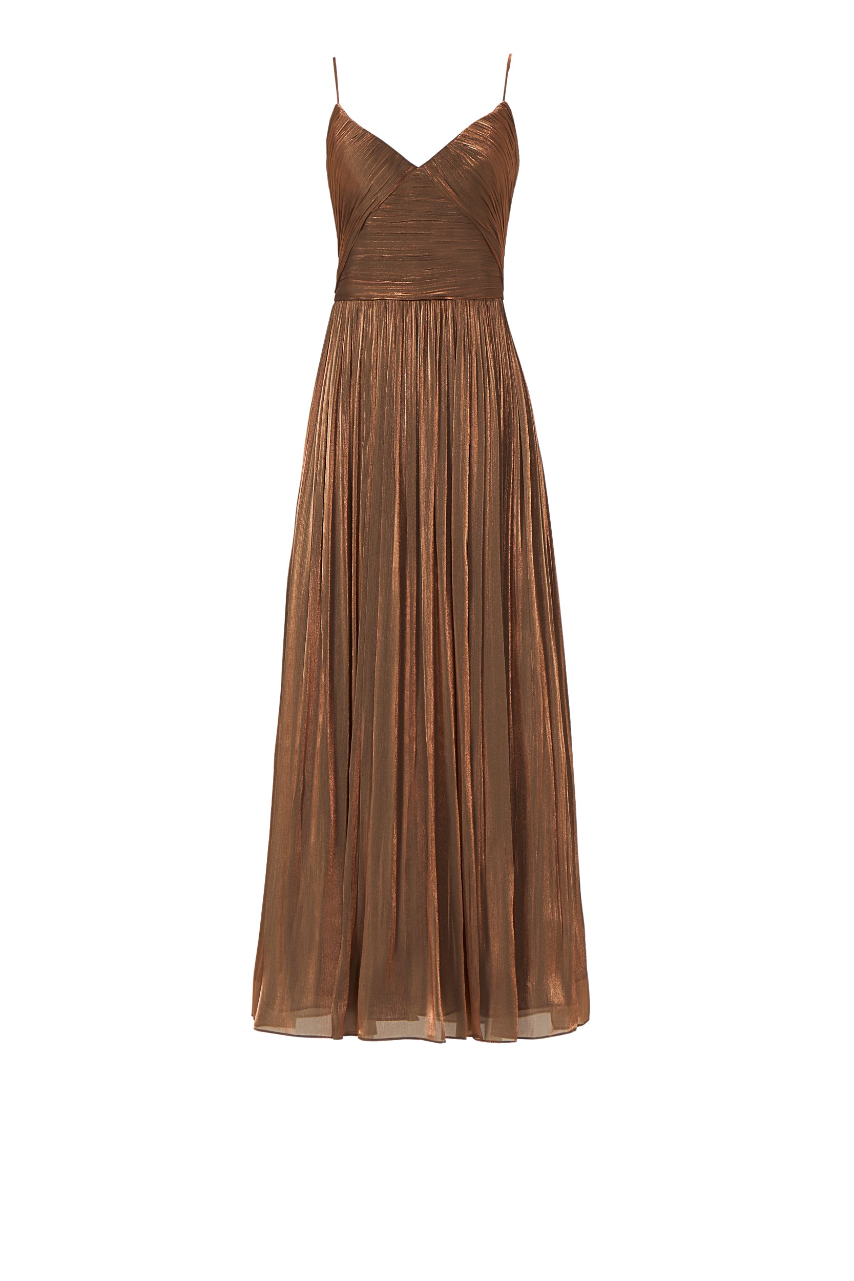 Costarellos Fayla Lurex Georgette Draped Dress