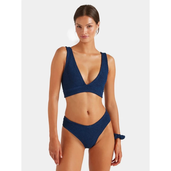 Navy - Hunza G Crinkle Swimwear - One Size - Shop at Luxury Shoes 