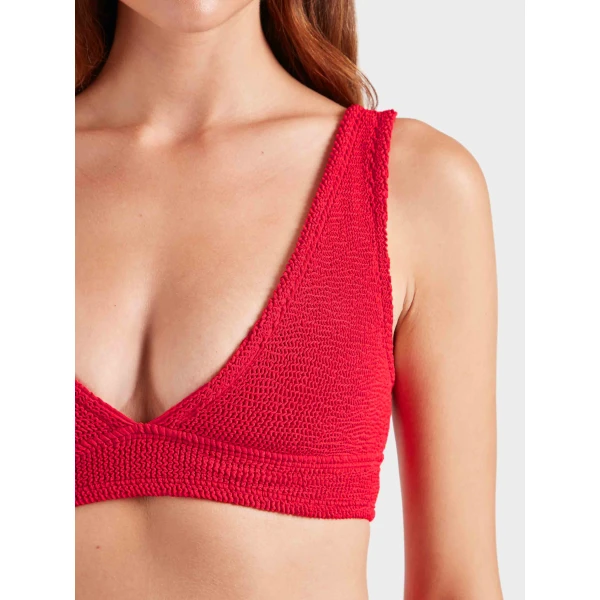 Red - Hunza G Crinkle Swimwear - One Size - Shop at Luxury Shoes 