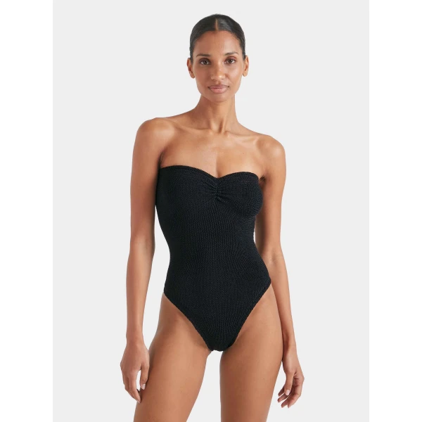 Black - Hunza G Crinkle Swimwear - One Size - Shop at Luxury Shoes 