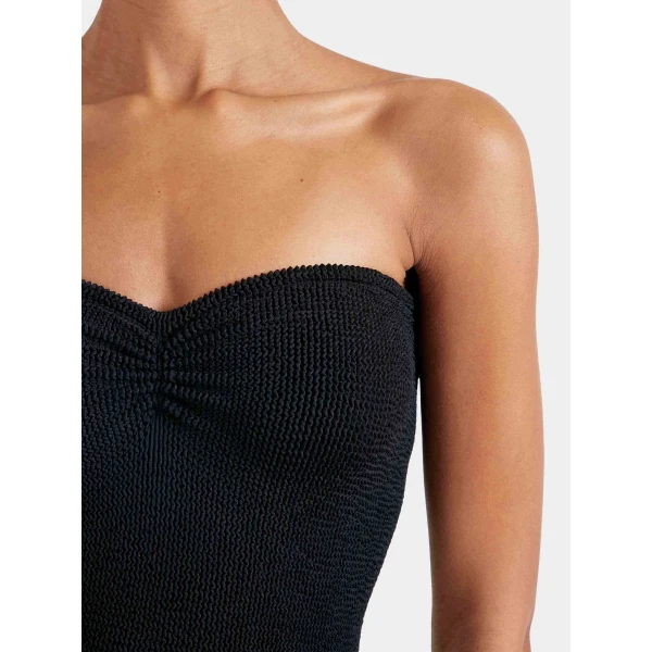 Black - Hunza G Crinkle Swimwear - One Size - Shop at Luxury Shoes 