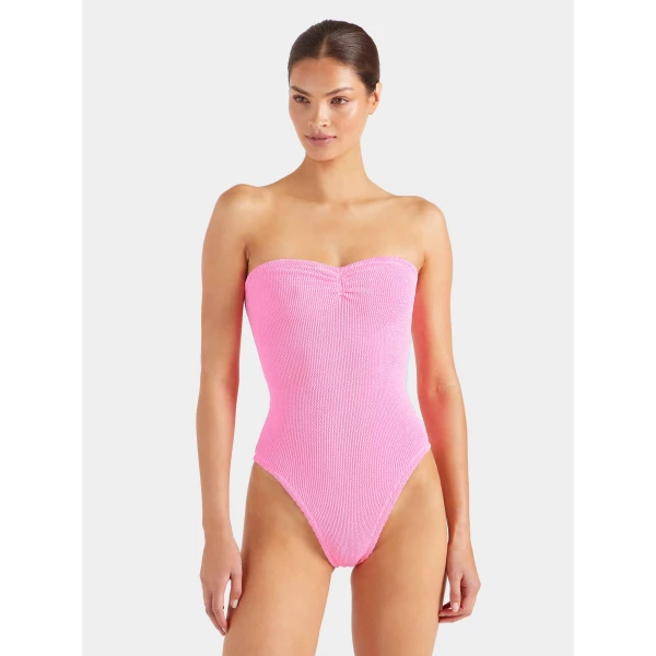 Bubblegum - Hunza G Crinkle Swimwear - One Size - Shop at Luxury Shoes 