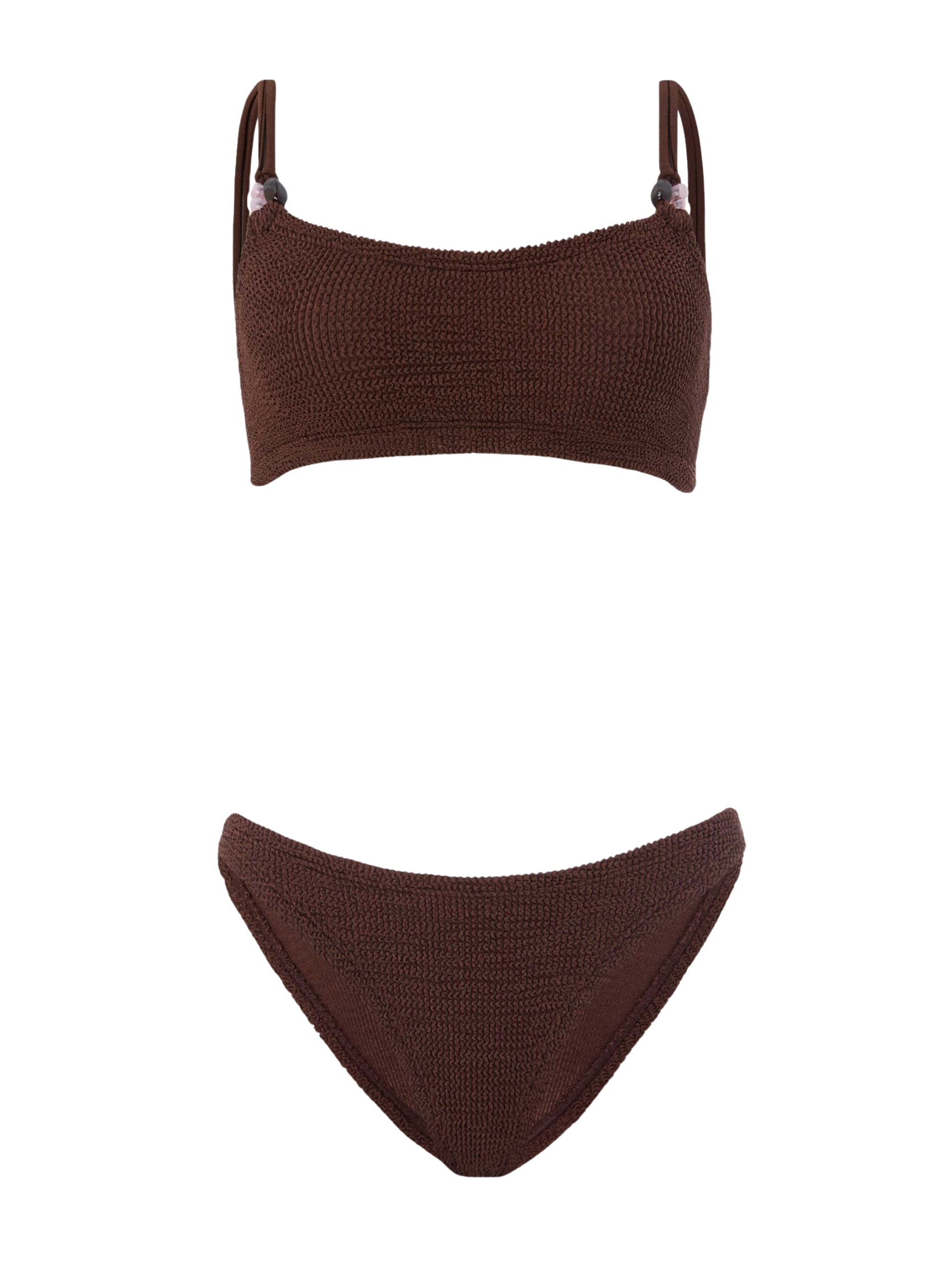 Hunza G Cassie Beaded Bikini
Metallic Chocolate
