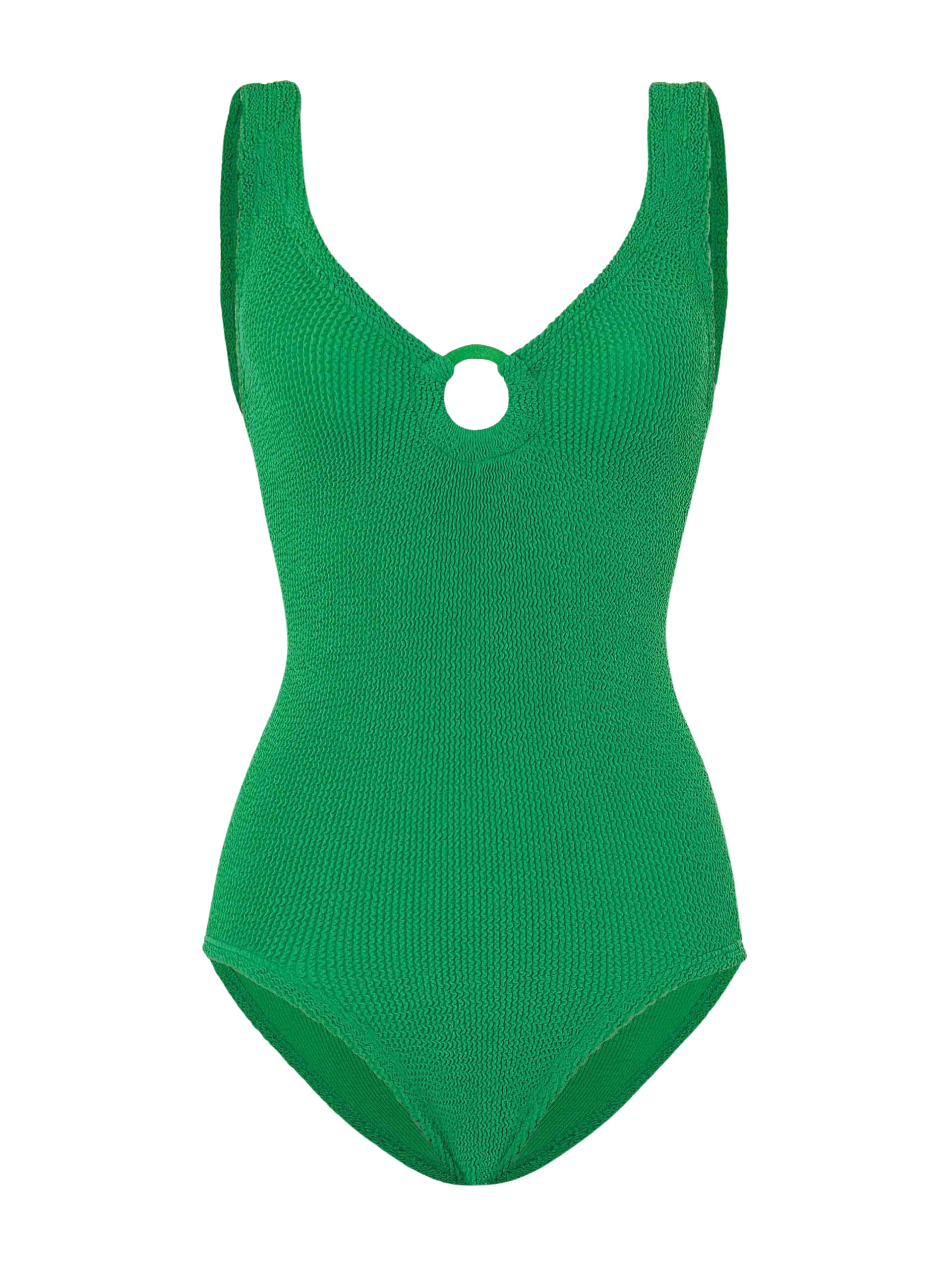 Hunza G Coverage Celine Swim With Tonal Hoops
Emerald