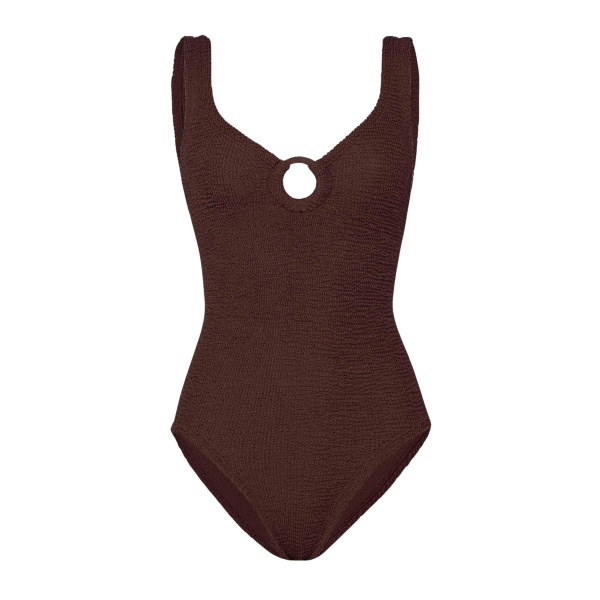 Hunza G Coverage Celine Swim With Tonal Hoops