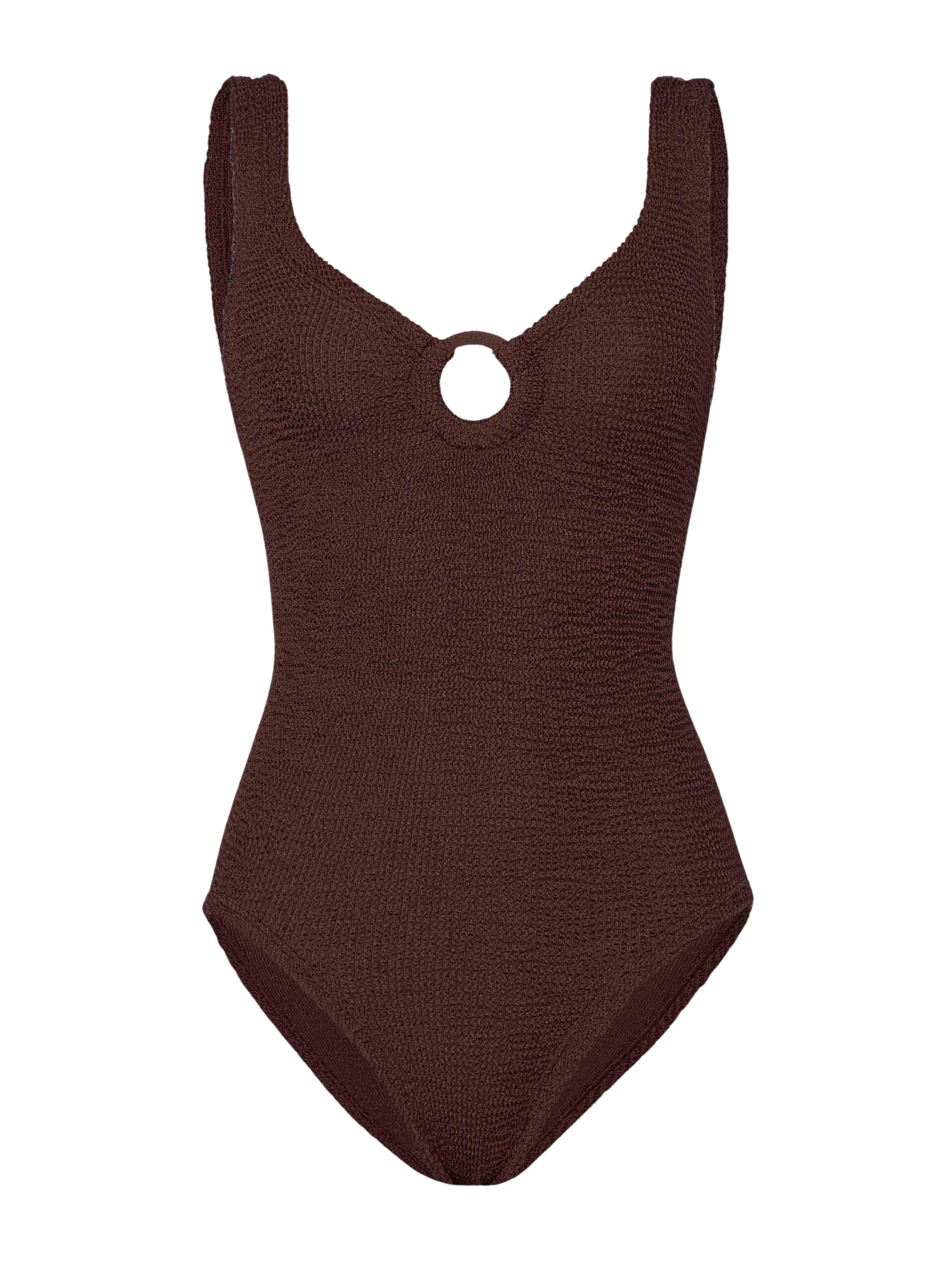 Hunza G Coverage Celine Swim With Tonal Hoops
Metallic Chocolate