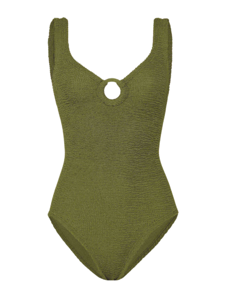 Hunza G Coverage Celine Swim With Tonal Hoops