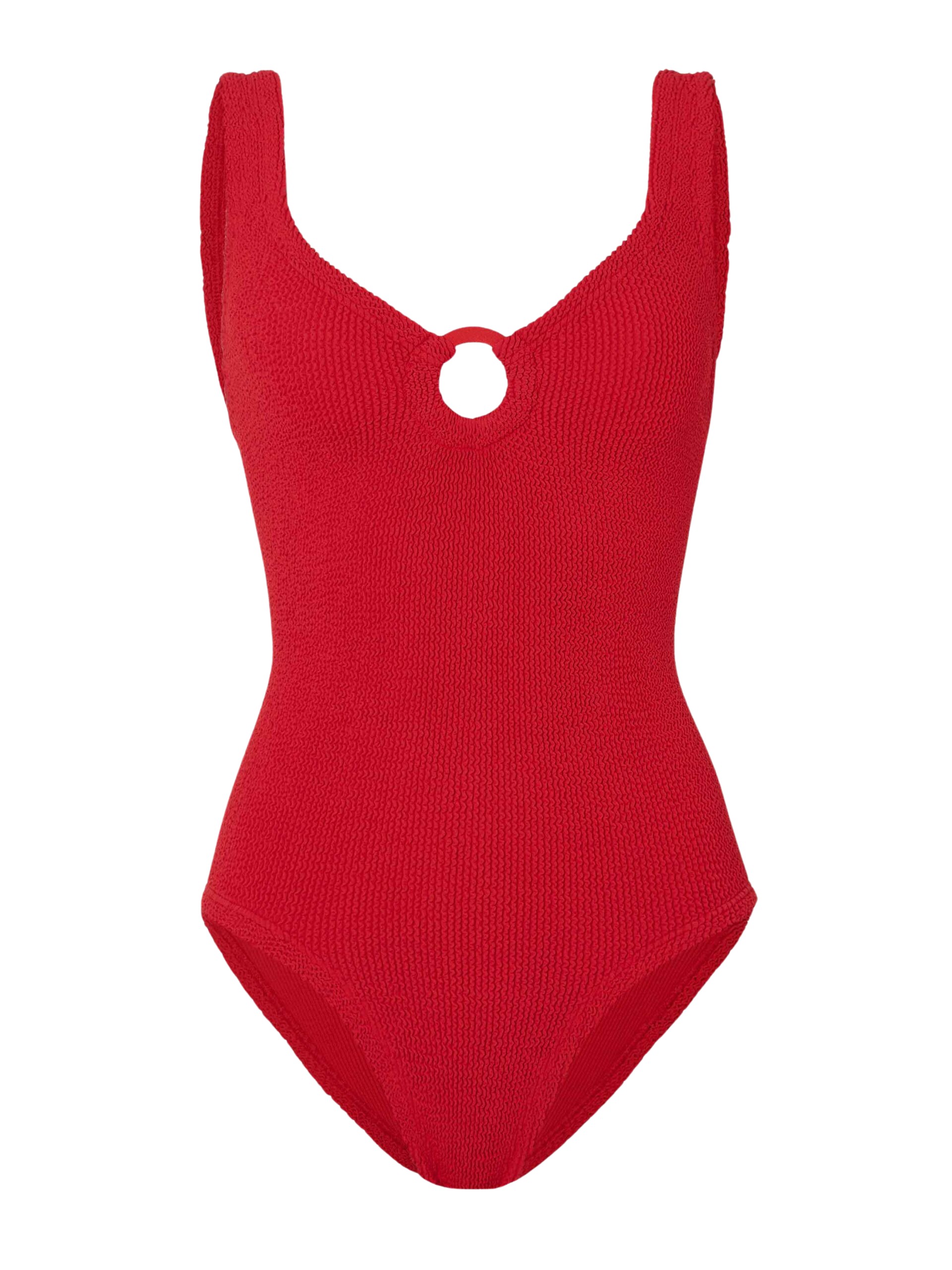Hunza G Coverage Celine Swim With Tonal Hoops
Red