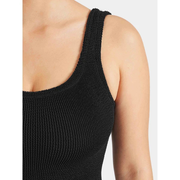 Black - Hunza G Crinkle Swimwear - One Size - Shop at Luxury Shoes 