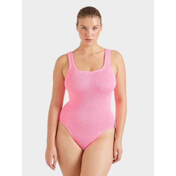 Bubblegum - Hunza G Crinkle Swimwear - One Size - Shop at Luxury Shoes 