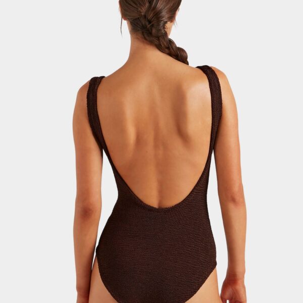 Hunza G Coverage Square Neck Swim
Metallic Chocolate, view 3