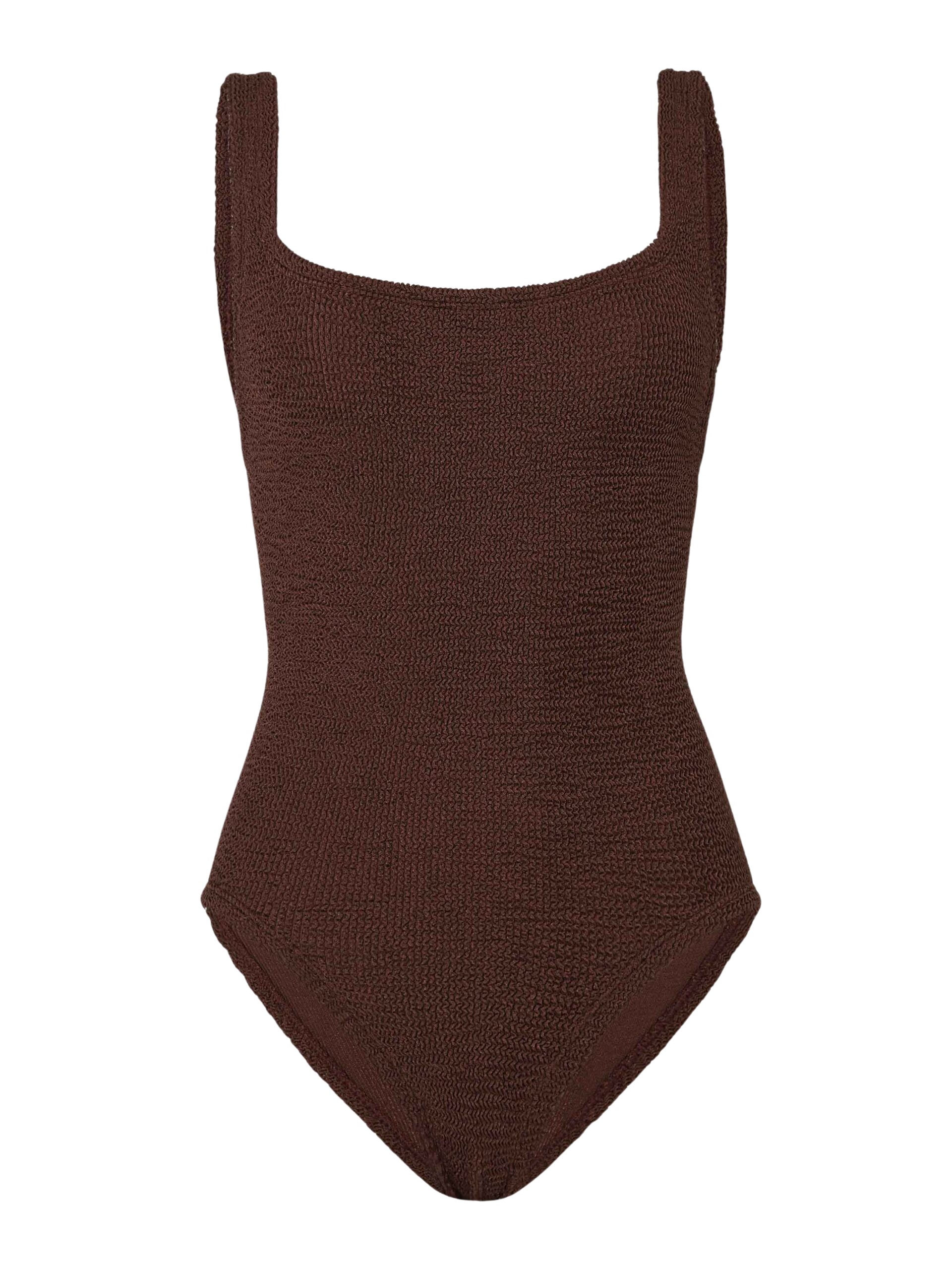 Hunza G Coverage Square Neck Swim
Metallic Chocolate
