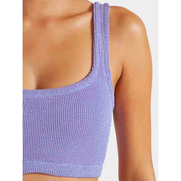 Lilac - Hunza G Crinkle Swimwear - One Size - Shop at Luxury Shoes 