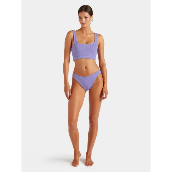 Lilac - Hunza G Crinkle Swimwear - One Size - Shop at Luxury Shoes 