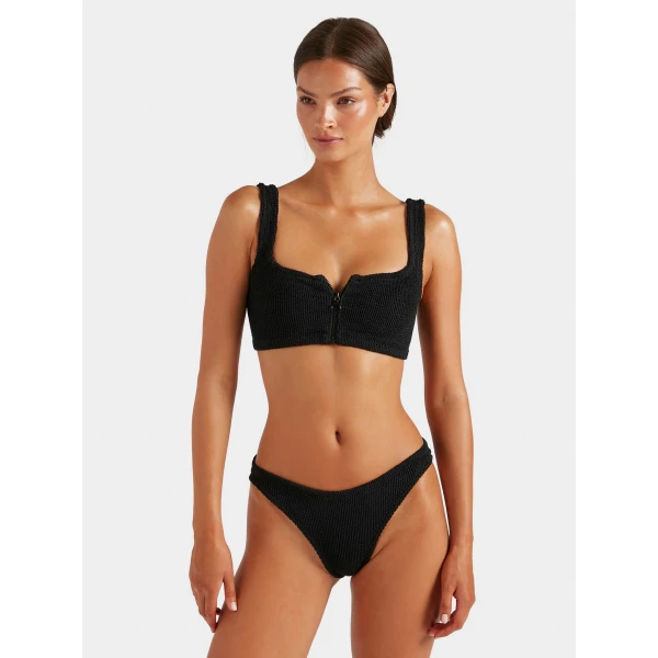 Black - Hunza G Crinkle Swimwear - One Size - Shop at Luxury Shoes 