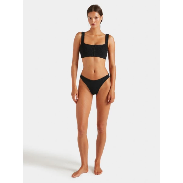 Black - Hunza G Crinkle Swimwear - One Size - Shop at Luxury Shoes 