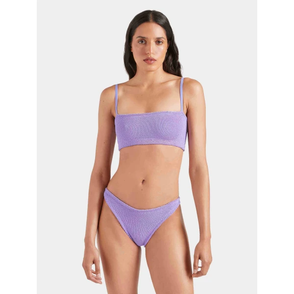 Lilac - Hunza G Crinkle Swimwear - One Size - Shop at Luxury Shoes 