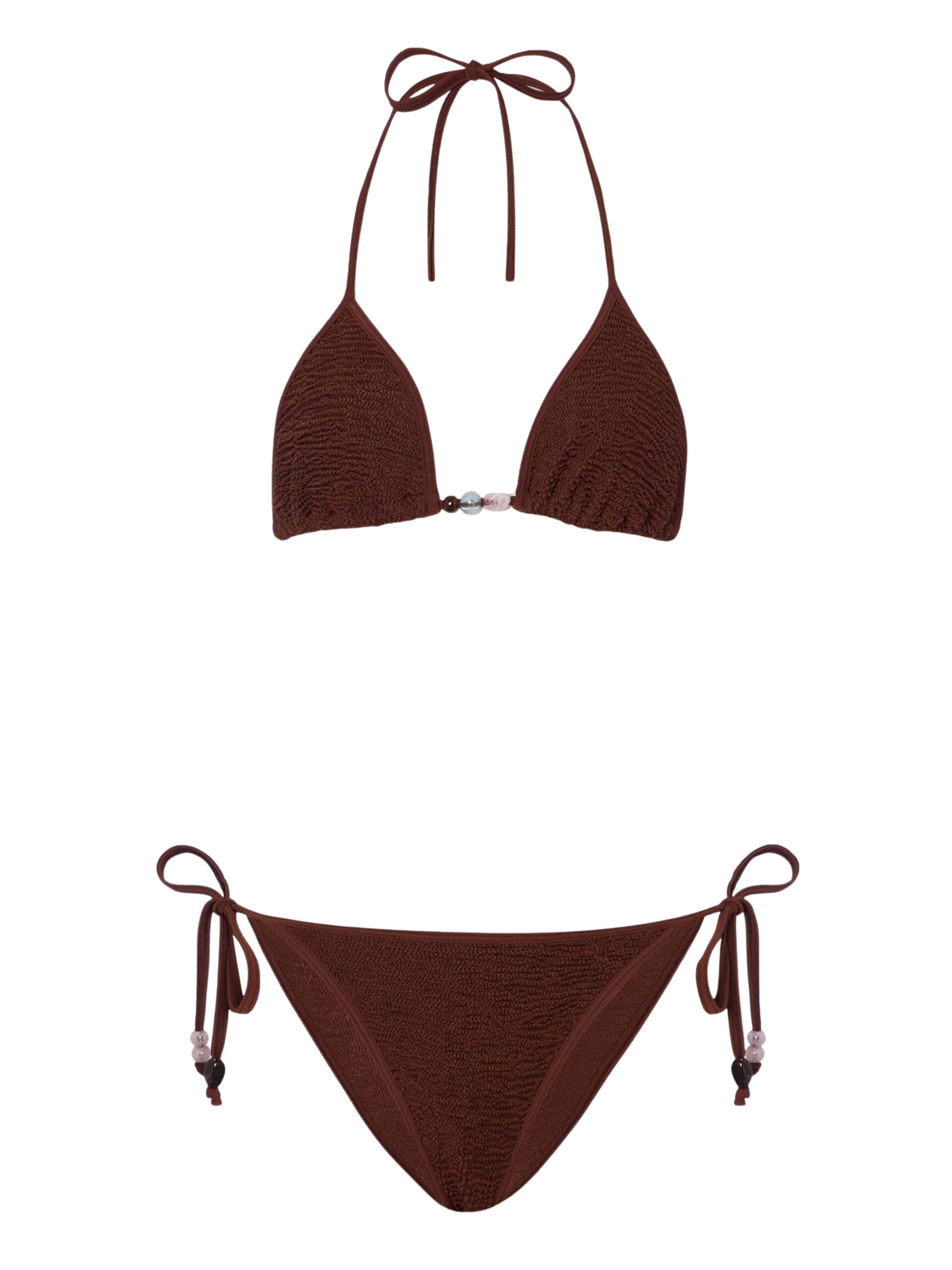 Hunza G Gina Beaded Bikini
Metallic Chocolate