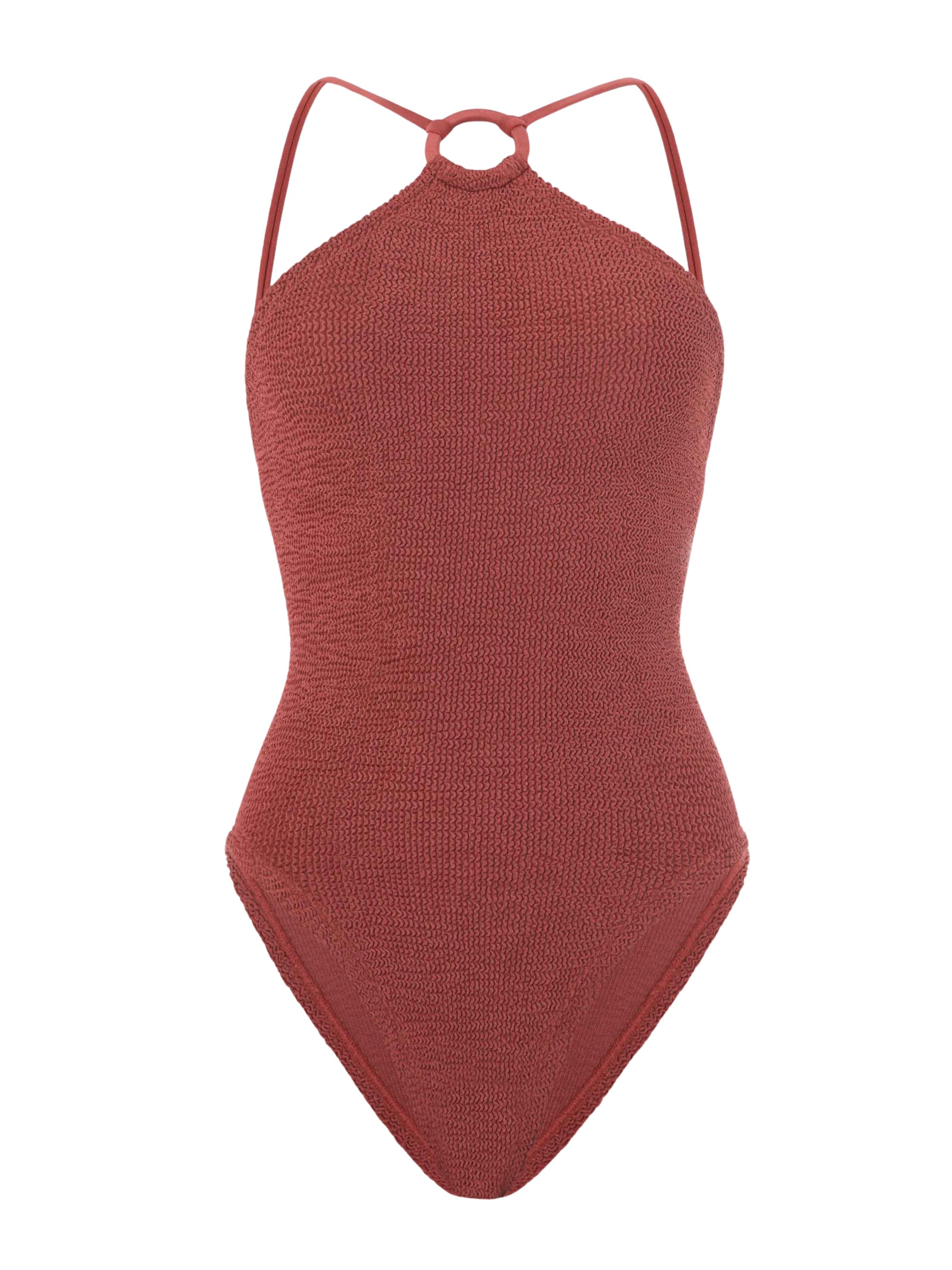 Hunza G Jasmine Swim With Tonal Hoop
Metallic Rosewood