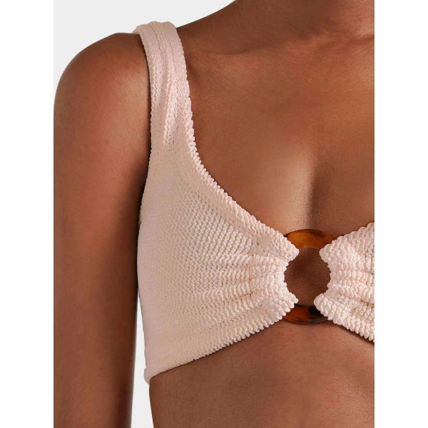 Blush - Hunza G Crinkle Swimwear - One Size - Shop at Luxury Shoes 