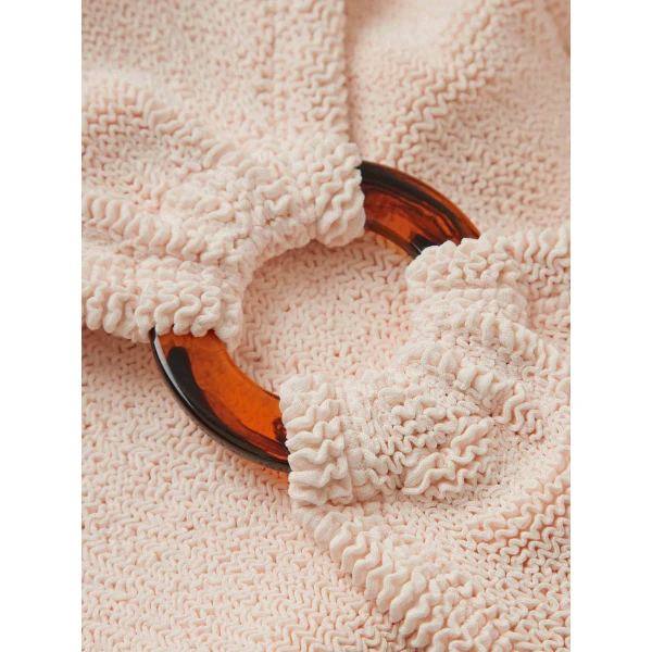 Blush - Hunza G Crinkle Swimwear - One Size - Shop at Luxury Shoes 