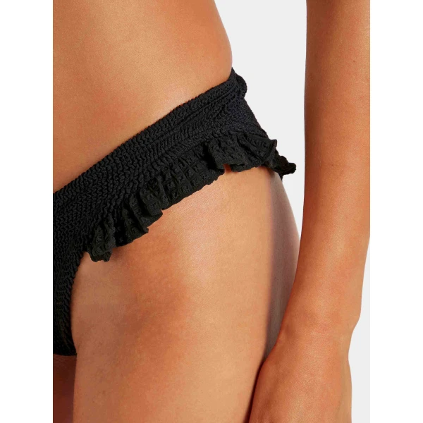 Black - Hunza G Crinkle Swimwear - One Size - Shop at Luxury Shoes 