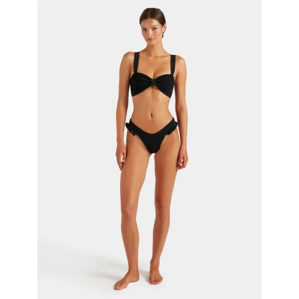 Black - Hunza G Crinkle Swimwear - One Size - Shop at Luxury Shoes 