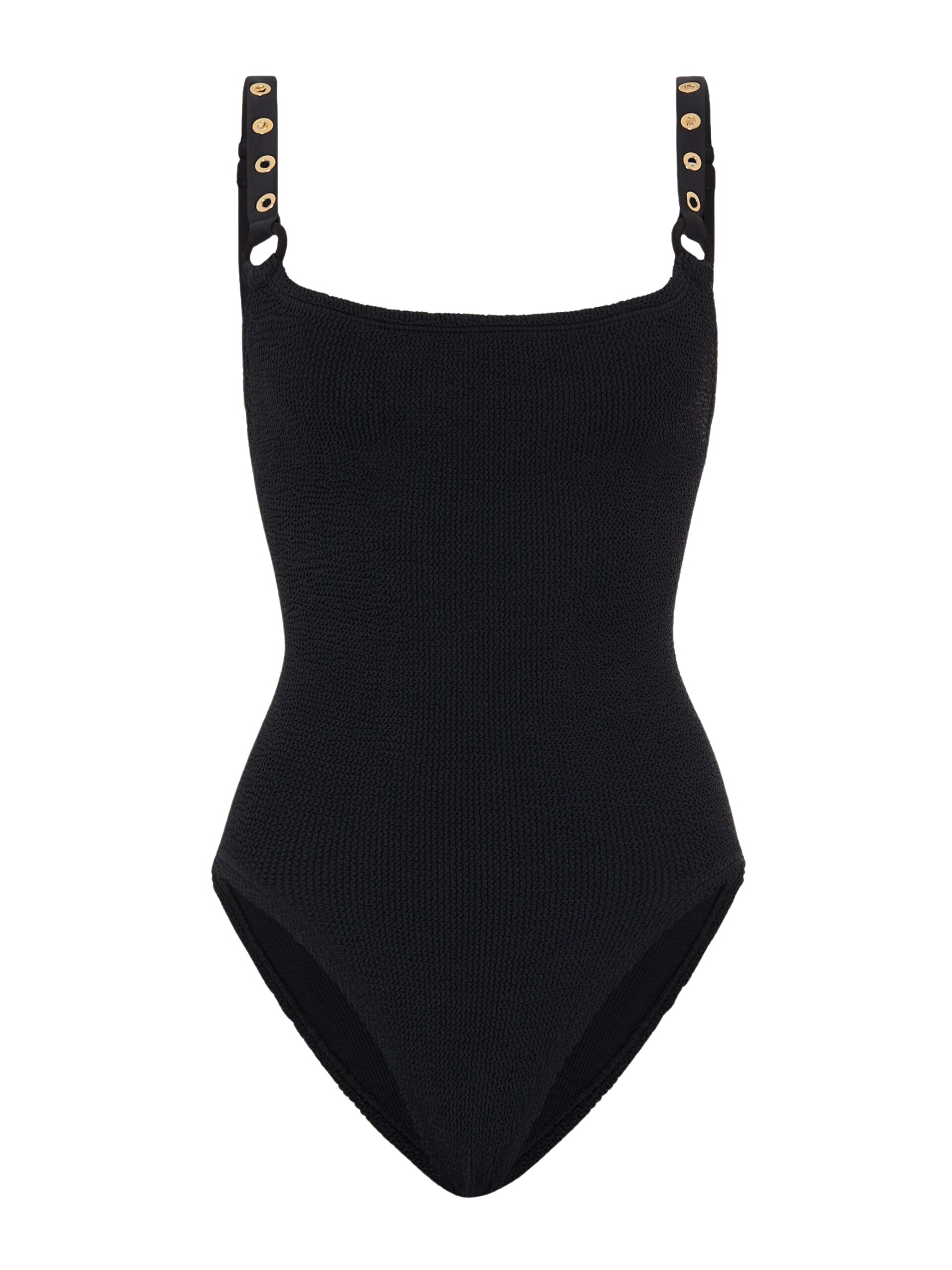 Hunza G Melody Eyelet Swim
Black/Gold