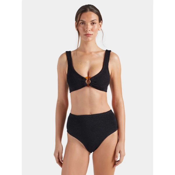 Black - Hunza G Crinkle Swimwear - One Size - Shop at Luxury Shoes 