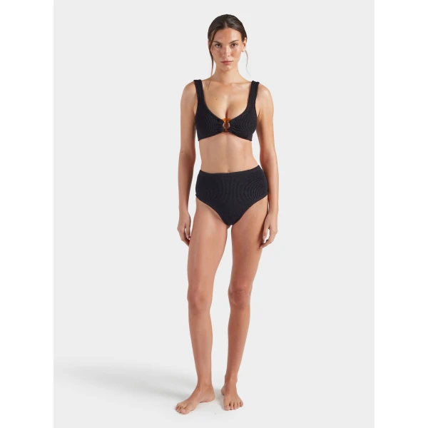 Black - Hunza G Crinkle Swimwear - One Size - Shop at Luxury Shoes 