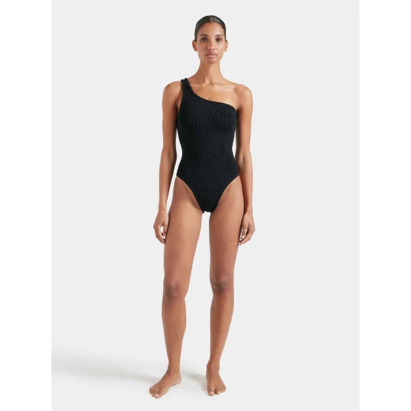 Black - Hunza G Crinkle Swimwear - One Size - Shop at Luxury Shoes 