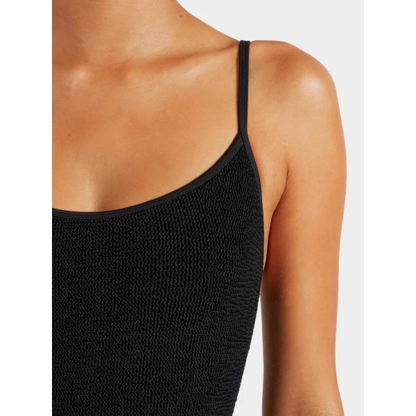 Black - Hunza G Crinkle Swimwear - One Size - Shop at Luxury Shoes 