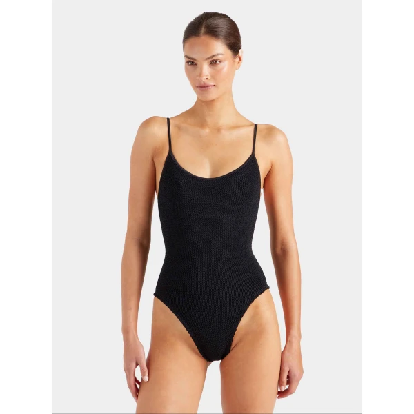 Black - Hunza G Crinkle Swimwear - One Size - Shop at Luxury Shoes 