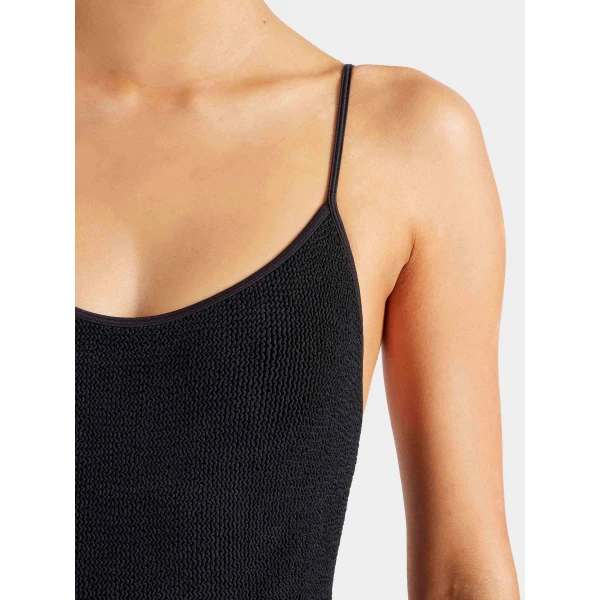 Black - Hunza G Crinkle Swimwear - One Size - Shop at Luxury Shoes 