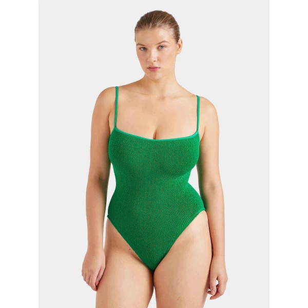 Emerald - Hunza G Crinkle Swimwear - One Size - Shop at Luxury Shoes 